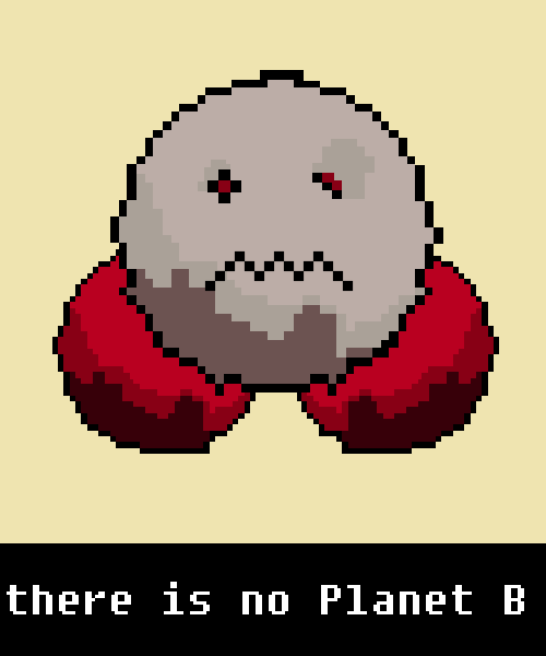 CLIMATE PIXUS #00002 | PIXUS METAVERSE lightyellow Carbon dioxide evil evil unhappy there is no planet B 